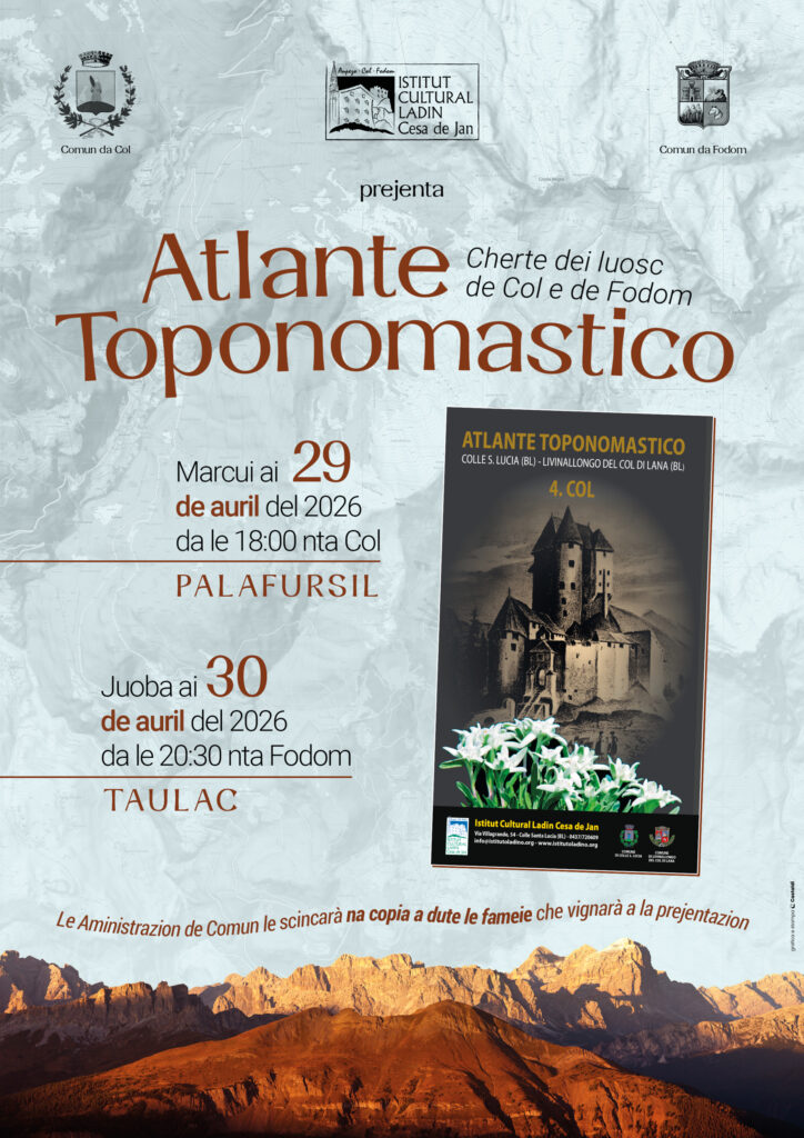 Prejentazion ATLANTE TOPONOMASTICO
