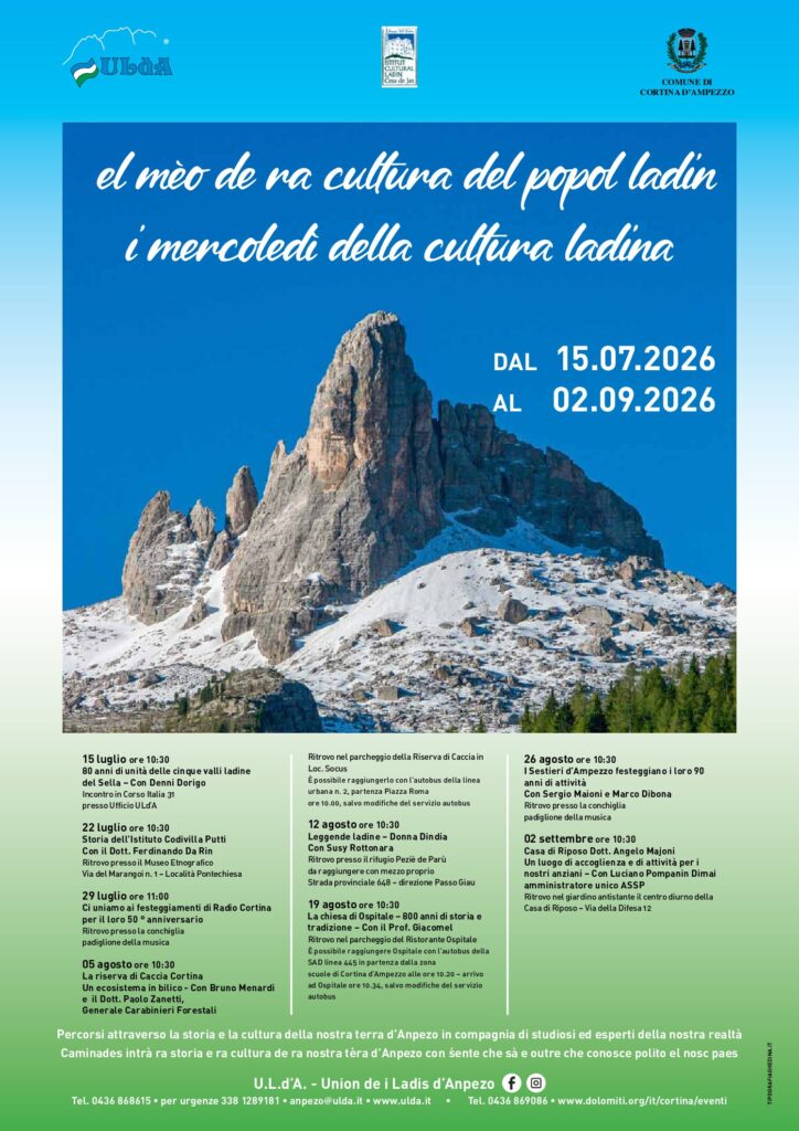locandina mercoledì cultura 2026